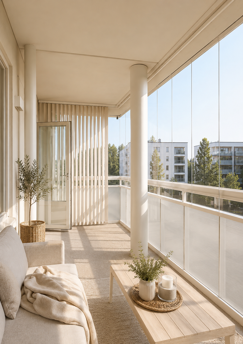 Balcony shading detail