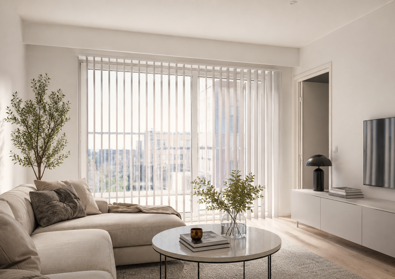 Vertical blind fabric detail